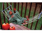 Lazy Bones Pumpkin Man in 64" Hammock Halloween Décor