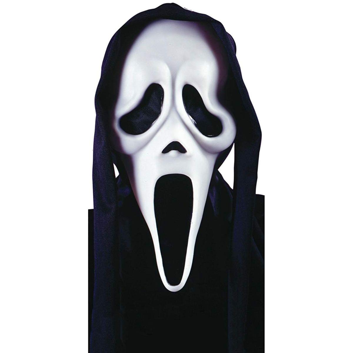Ghost Face Adult Costume Mask w/ Shroud