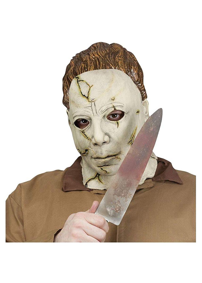 Halloween Michael Meyers Adult Costume Mask & Knife Set
