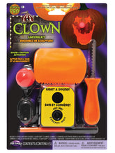 Light-Up Clown Plastic & Stainless Steel Pumpkin Carving Kit with Sounds