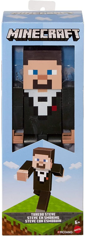 Minecraft Dungeons Large 11 Inch Articulated Action Figure | Tuxedo Steve