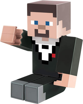 Minecraft Dungeons Large 11 Inch Articulated Action Figure | Tuxedo Steve