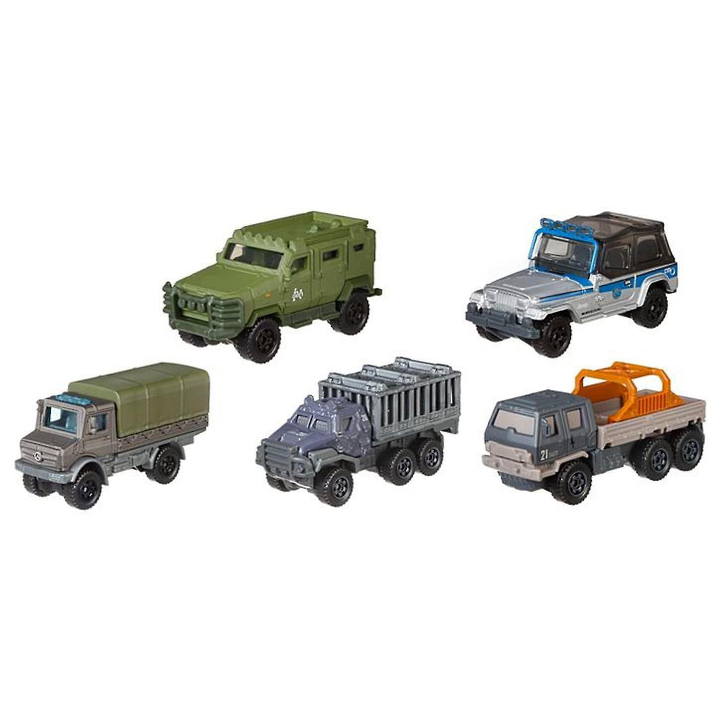 Jurassic World Matchbox Die-Cast Vehicle 5-Pack | All Terrain Fleet