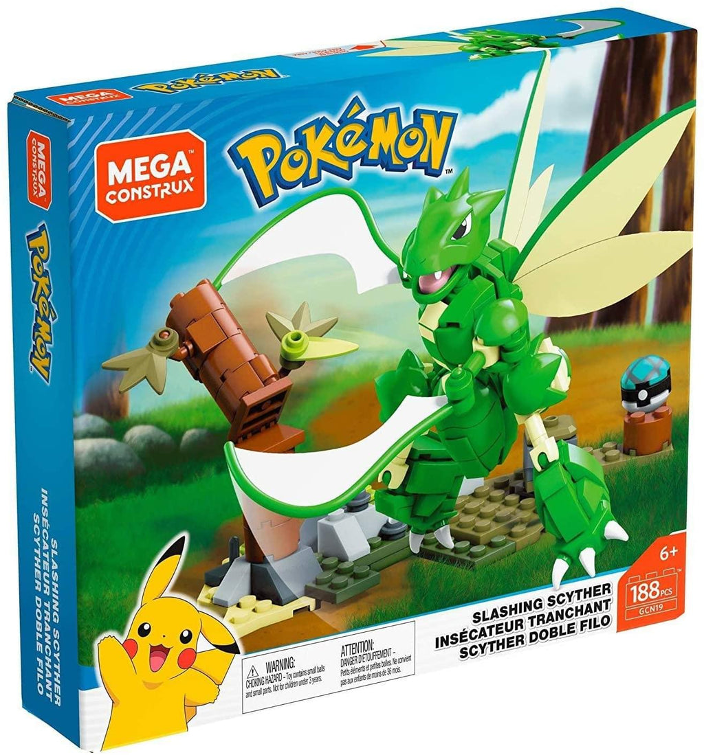 Pokemon Mega Construx Building Set | Slashing Scyther | Free