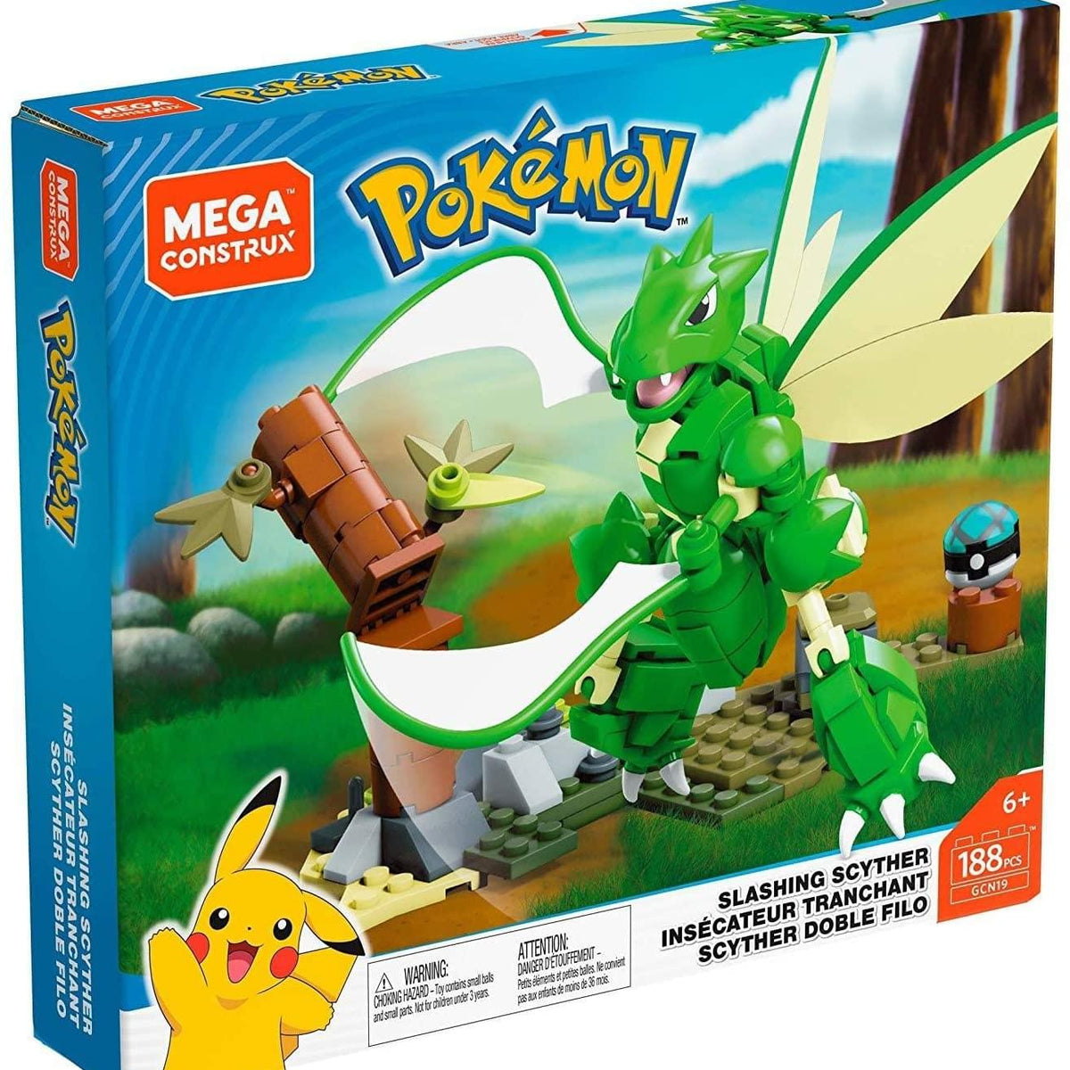 Pokemon Mega Construx Building Set | Slashing Scyther | Free
