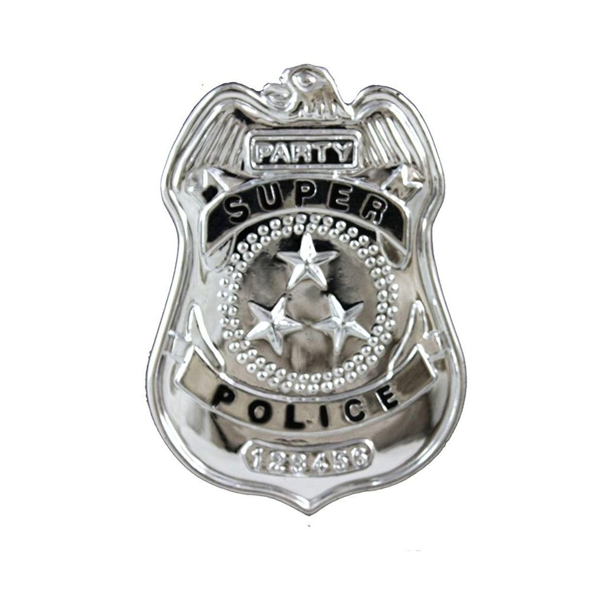 Police Badge Costume Accessory Adult One Size
