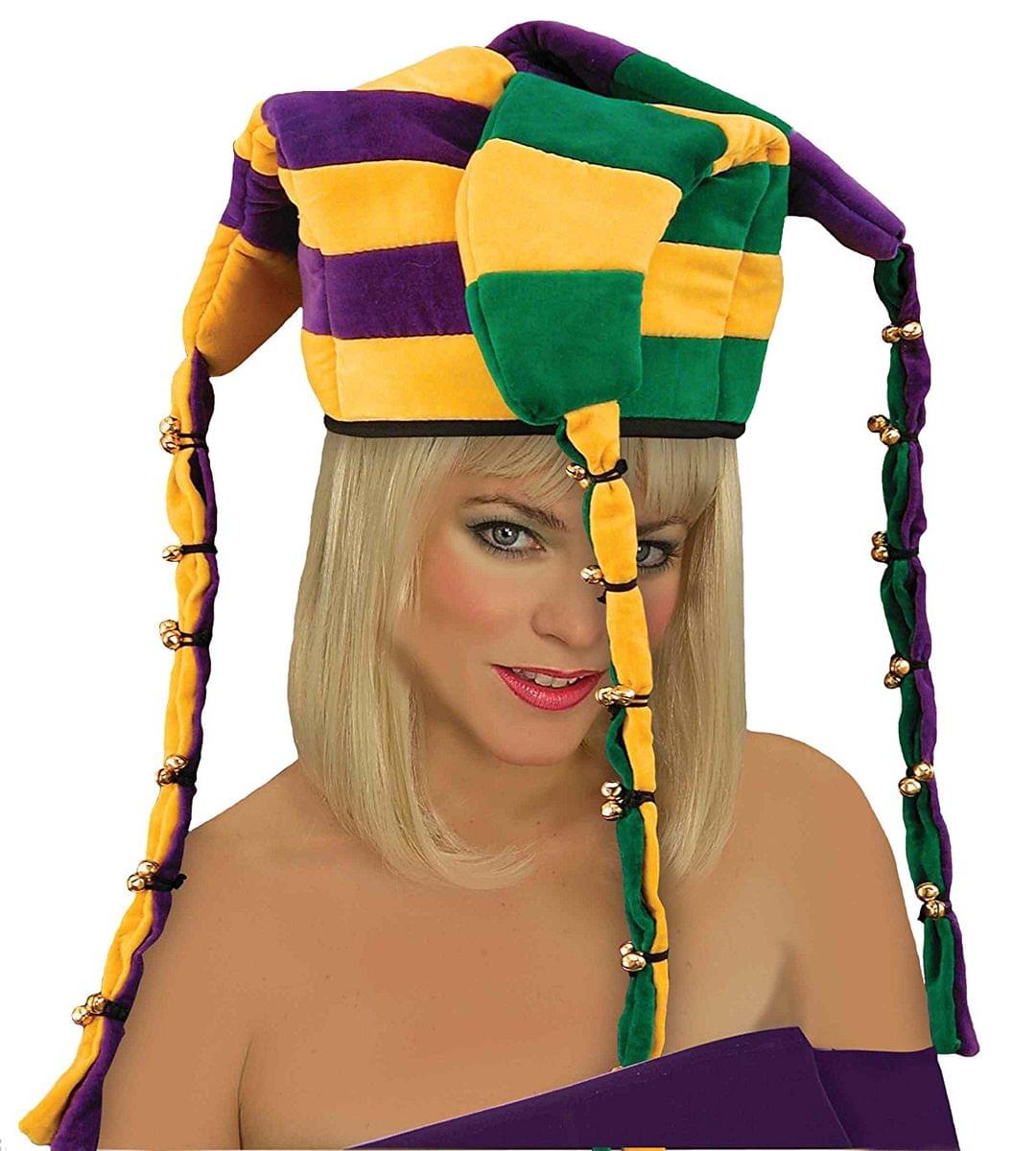 Jester Bell Costume Hat Adult One Size