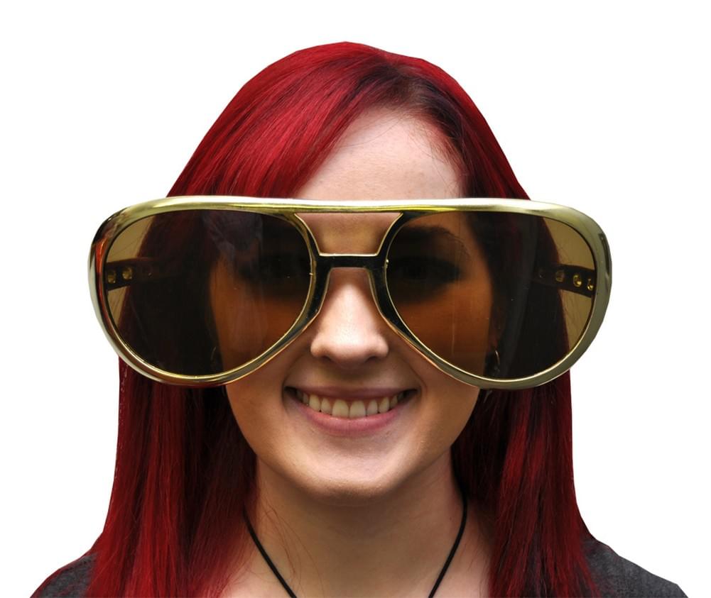 Jumbo Rock And Roll Costume Glasses Adult One Size