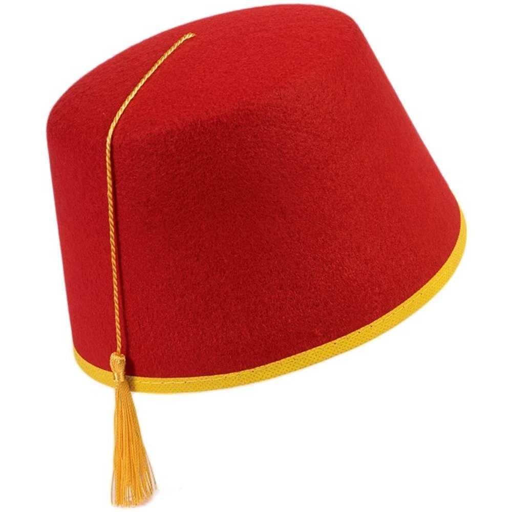 Bye Bye Birdie Felt Red Fez Adult Costume Hat