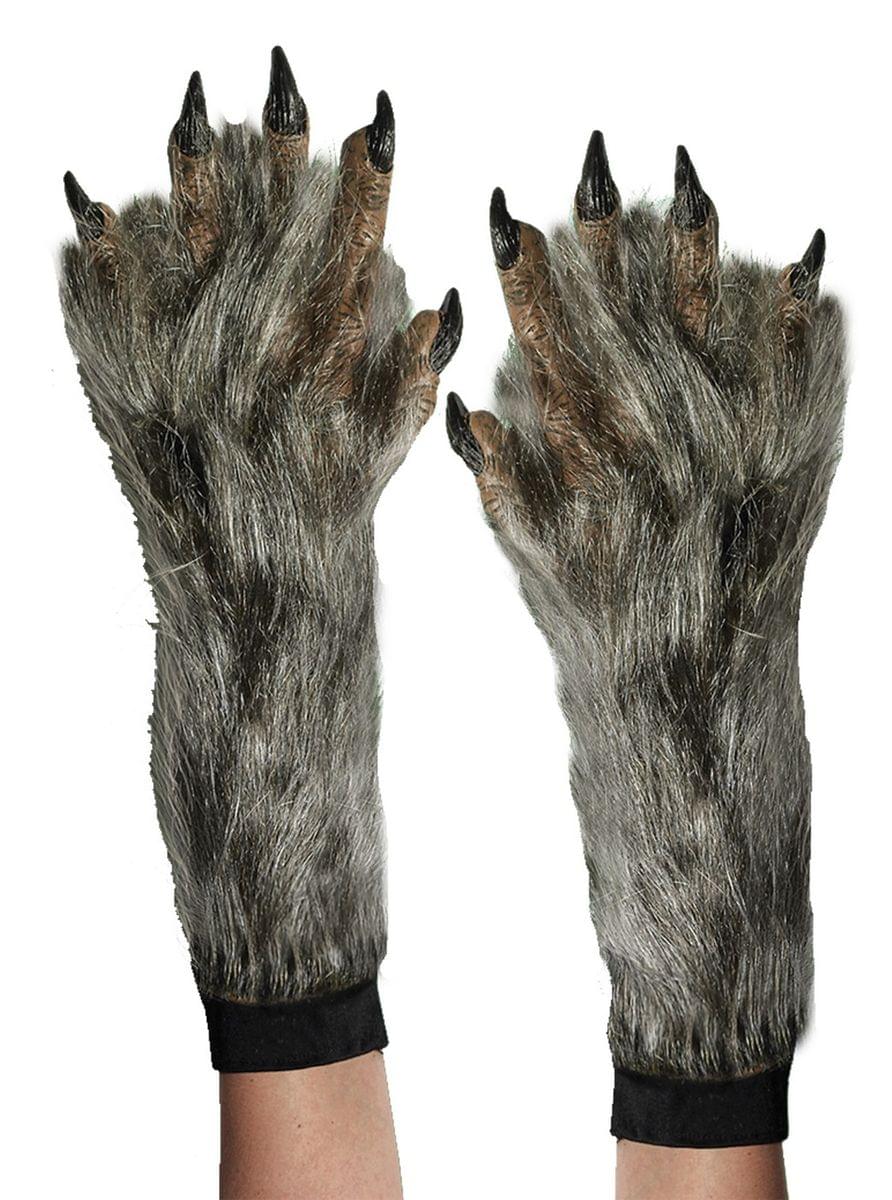 Werewolf Costume Gloves Adult One Size