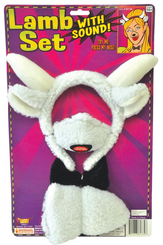 Lamb Costume Kit With Sound Child One Size