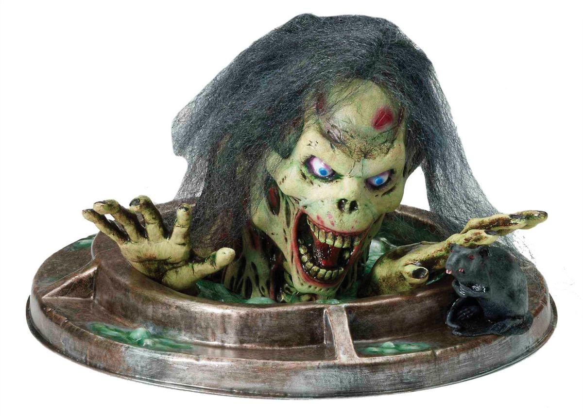 Manhole Monster Zombie Prop Halloween Decoration