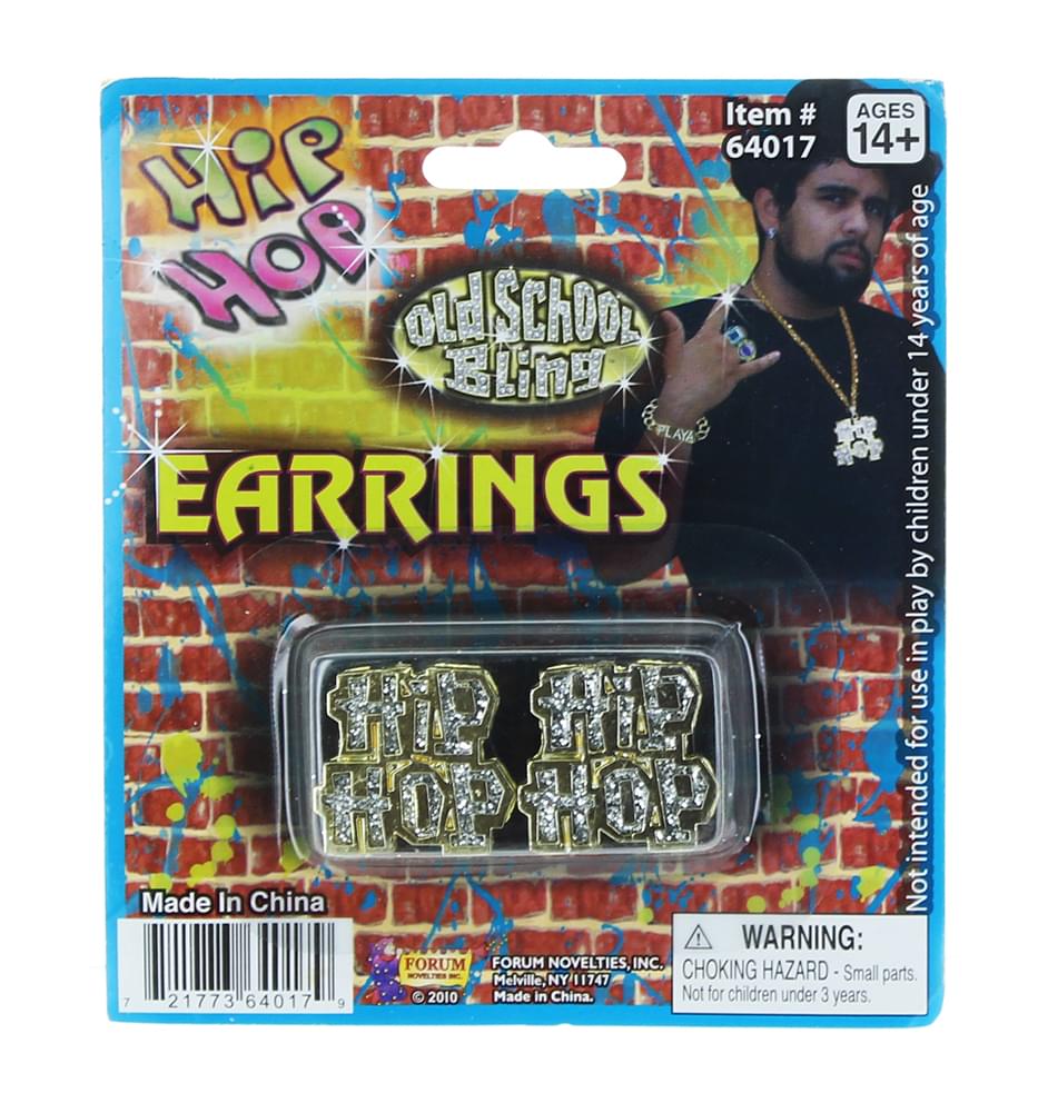 Hip Hop Costume Earrings