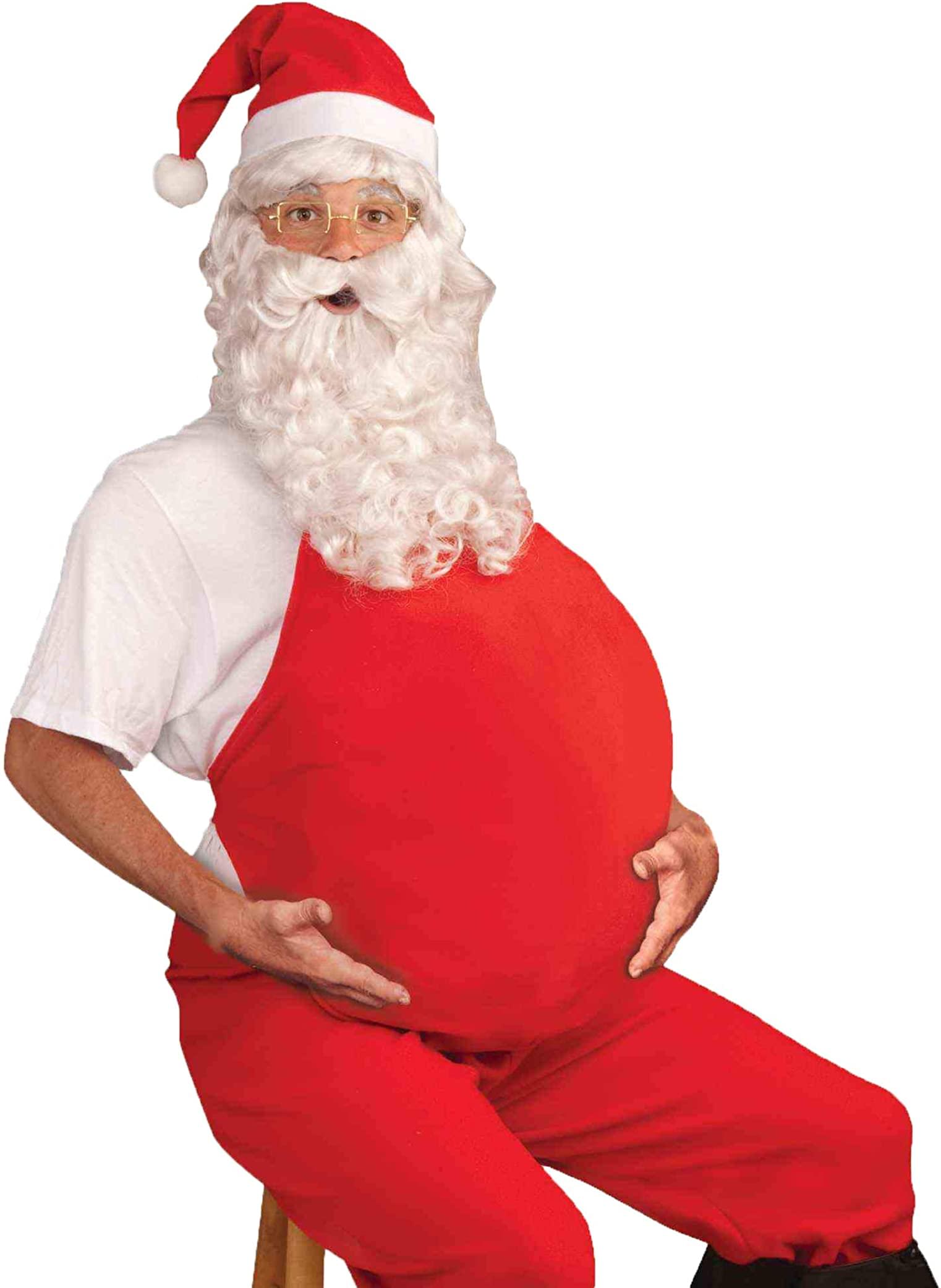 Red Belly Stuffer Santa Costume Accessory