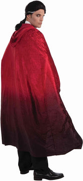 56" Red Two Tone Faded Vampire Cape Costume Accessory