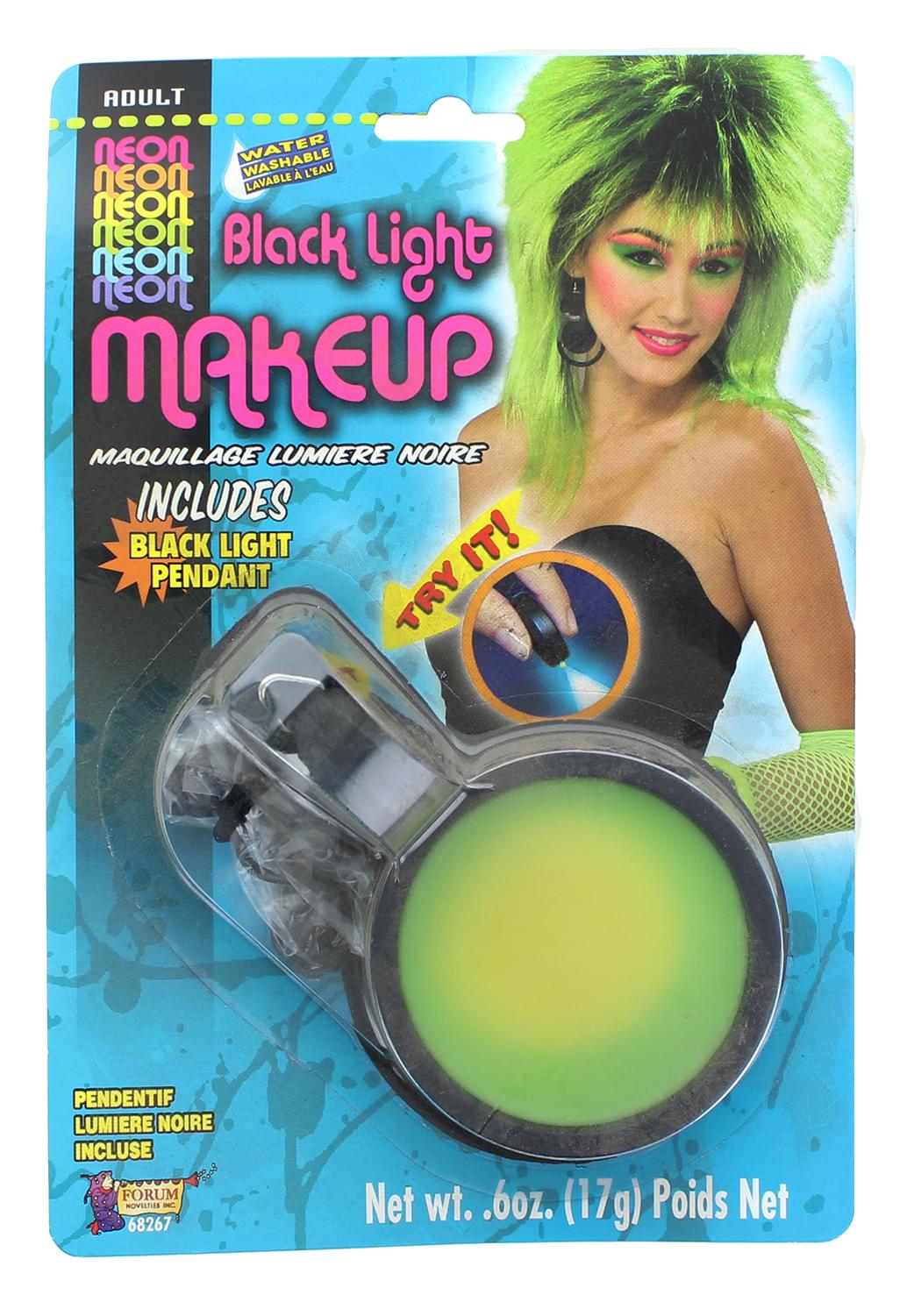 80's Punk Neon Green Costume Makeup
