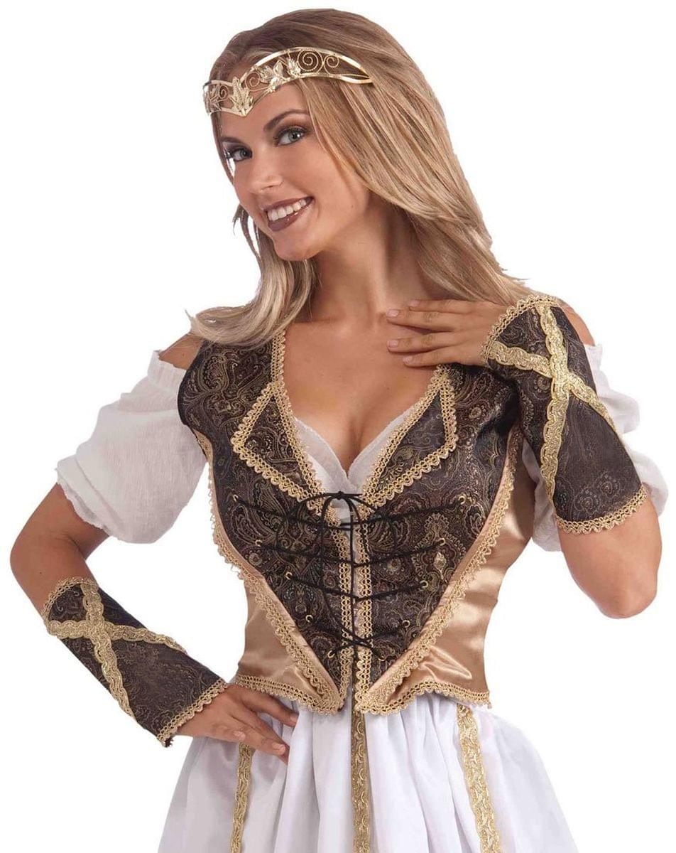 Medieval Madam Adult Costume Vest & Cuff Set