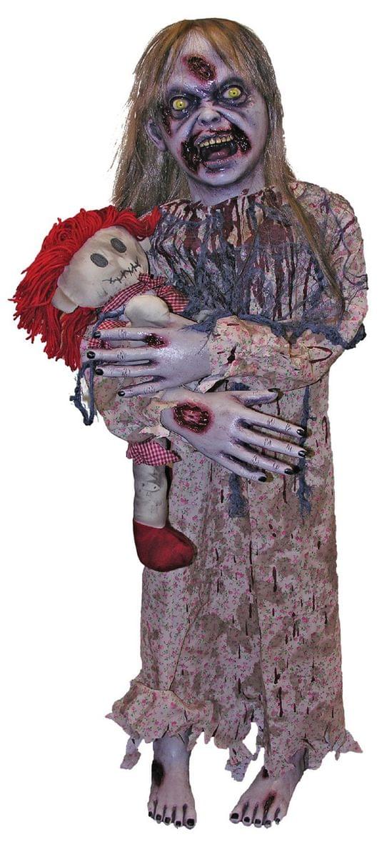 Zombie Girl Prop Halloween Decoration