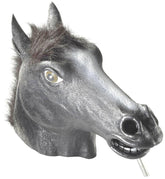 Deluxe Black Latex Horse Mask