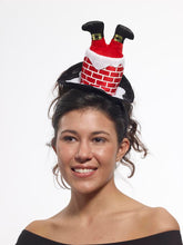 Santa Stuck In Chimney Mini Costume Hat Headband Adult