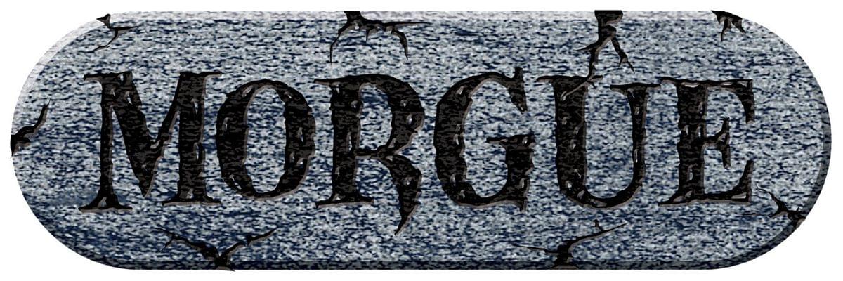 18" Ghouls Graveyard Morgue Foam Plaque