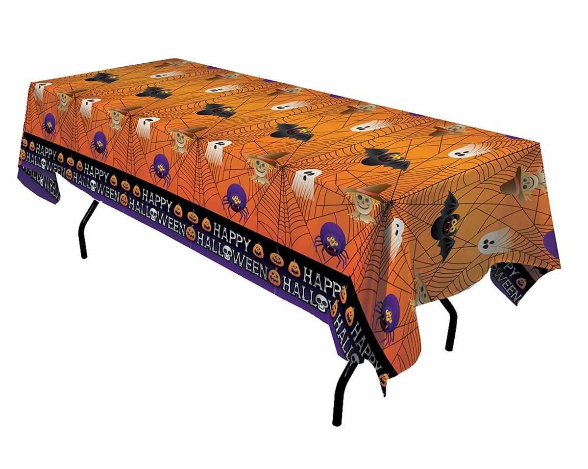 Happy Halloween Plastic Table Cover 54 X 102 Inches