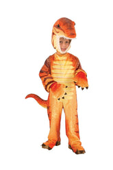 Plush Orange Raptor Dinosaur Costume Child Toddler