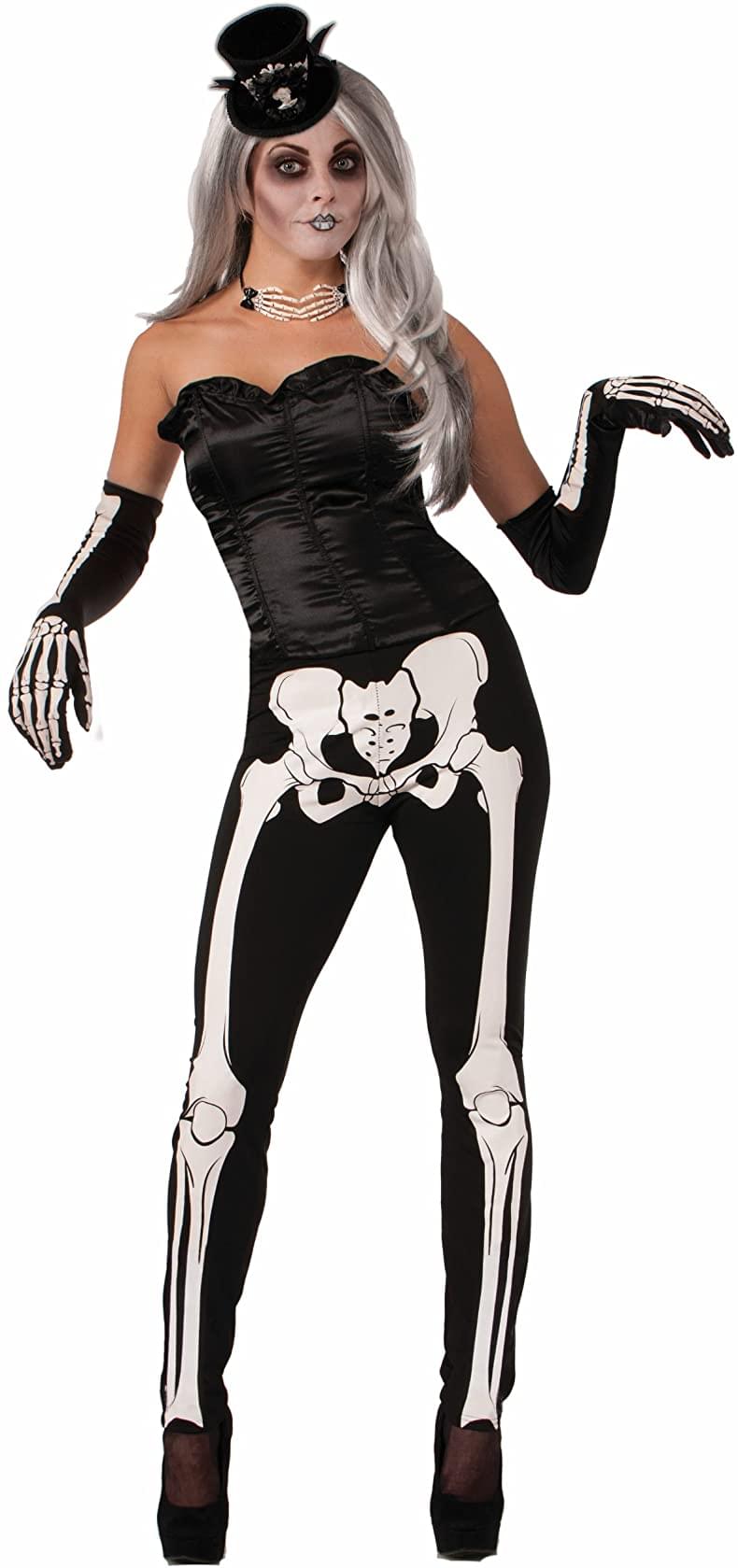 Skeleton Bones Adult Costume Leggings