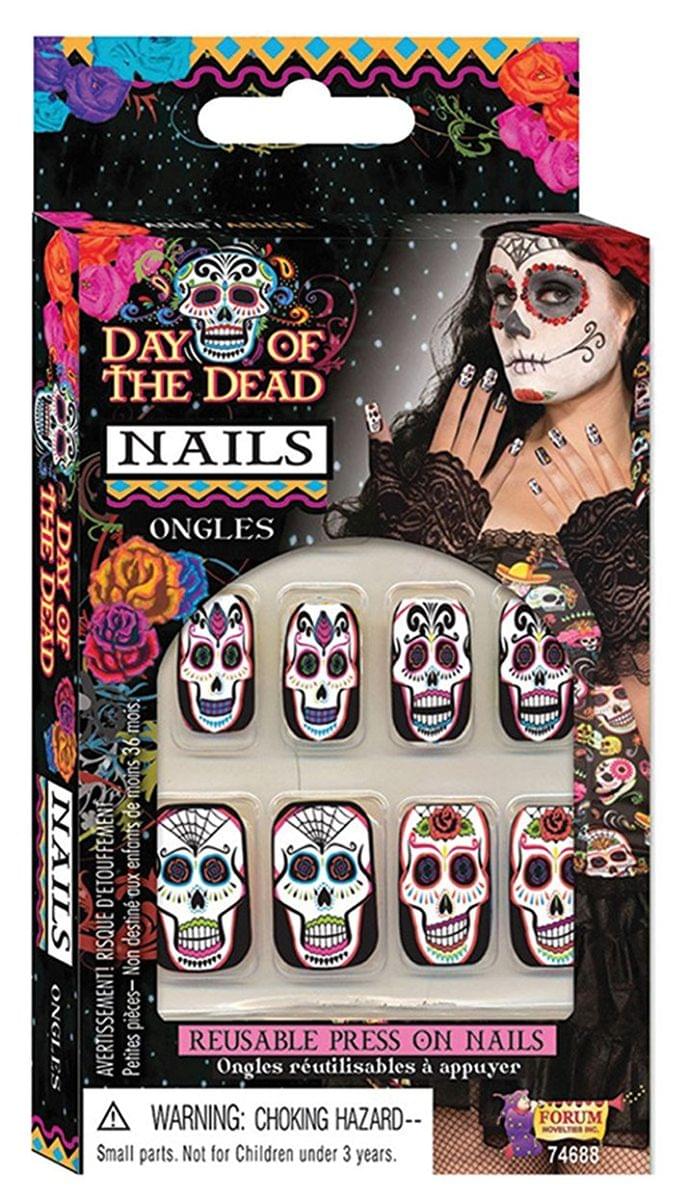 Day Of Dead Nails Costume Accessory