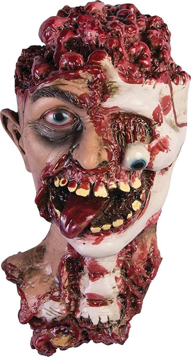 Rotted Zombie Head Prop Halloween Decoration