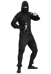 Ninja Adult Costume, Black, X-Large