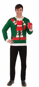 Holiday Elf Adult Ugly Christmas Sweater