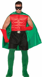 Superhero Green Costume Cape Adult