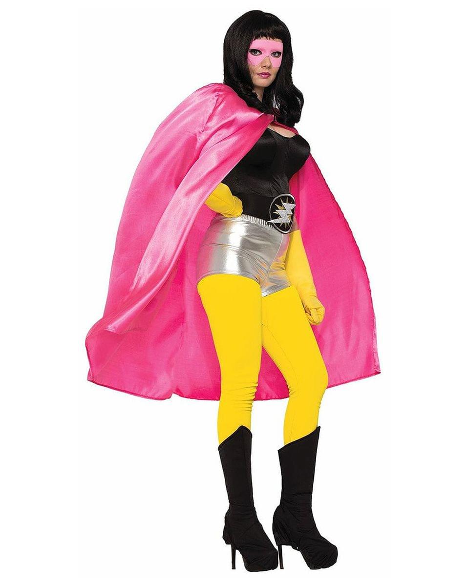 Superhero Pink Costume Cape Adult