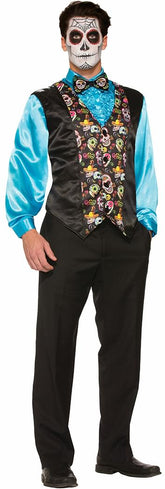 Day Of The Dead Bowtie Costume Accessory Adult Men