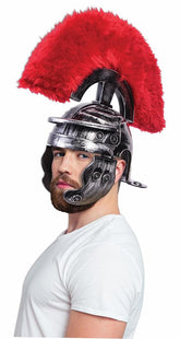 Super Deluxe Roman Costume Helmet Silver Adult Men