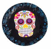 Day Of The Dead 9" Round Disposable Plate 8 Pack