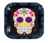 Day Of The Dead 9" Square Disposable Plate 8 Pack