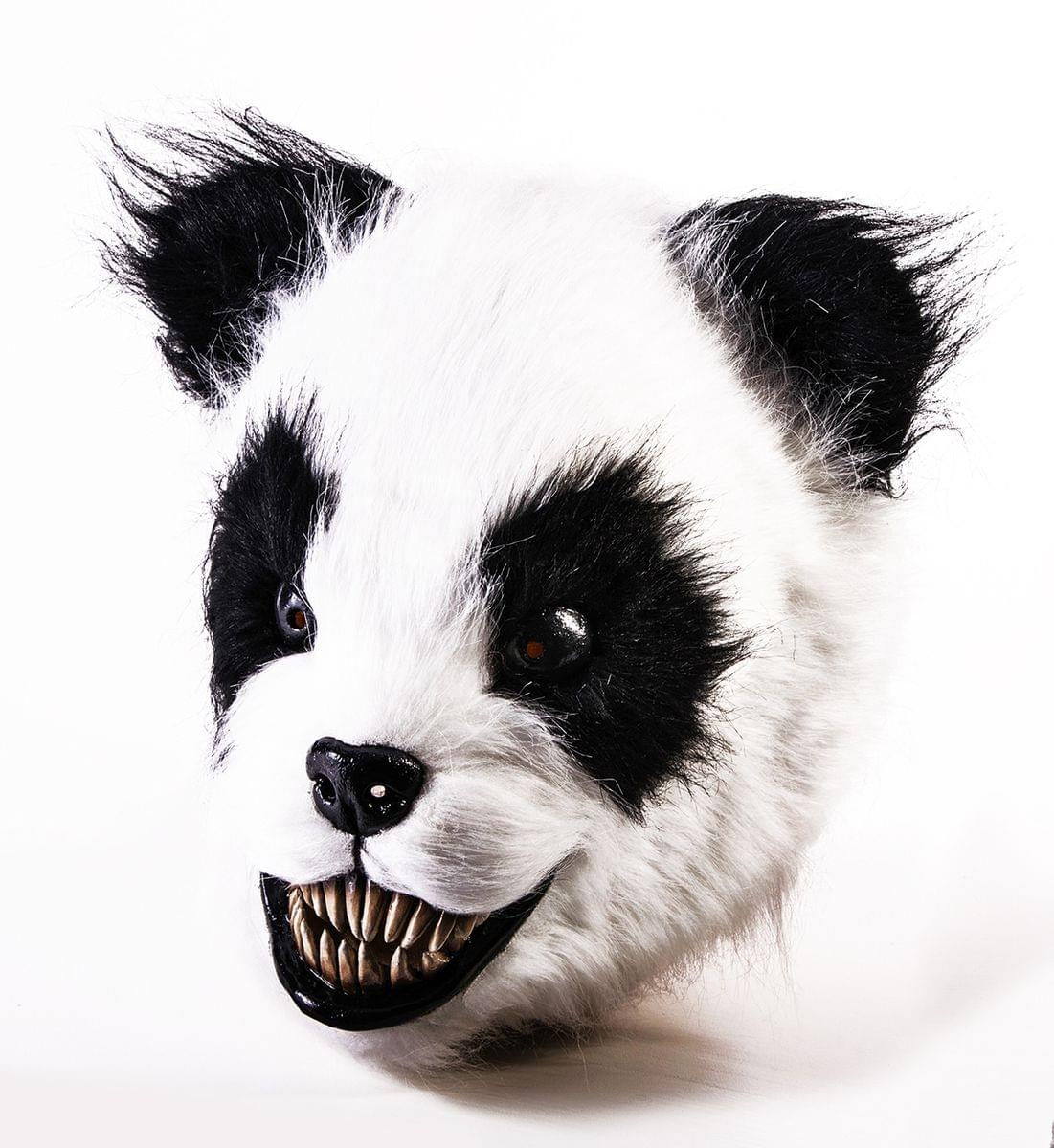 Scary Panda Latex Adult Costume Mask