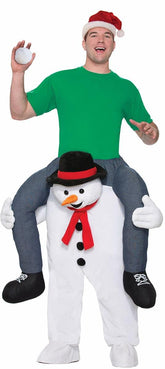 Shoulder Riding Adult Costume: Snowman