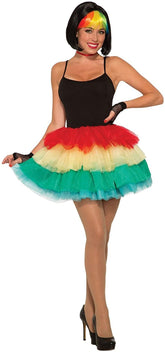Rainbow Tutu Women's Costume Dress, Size (6-14)