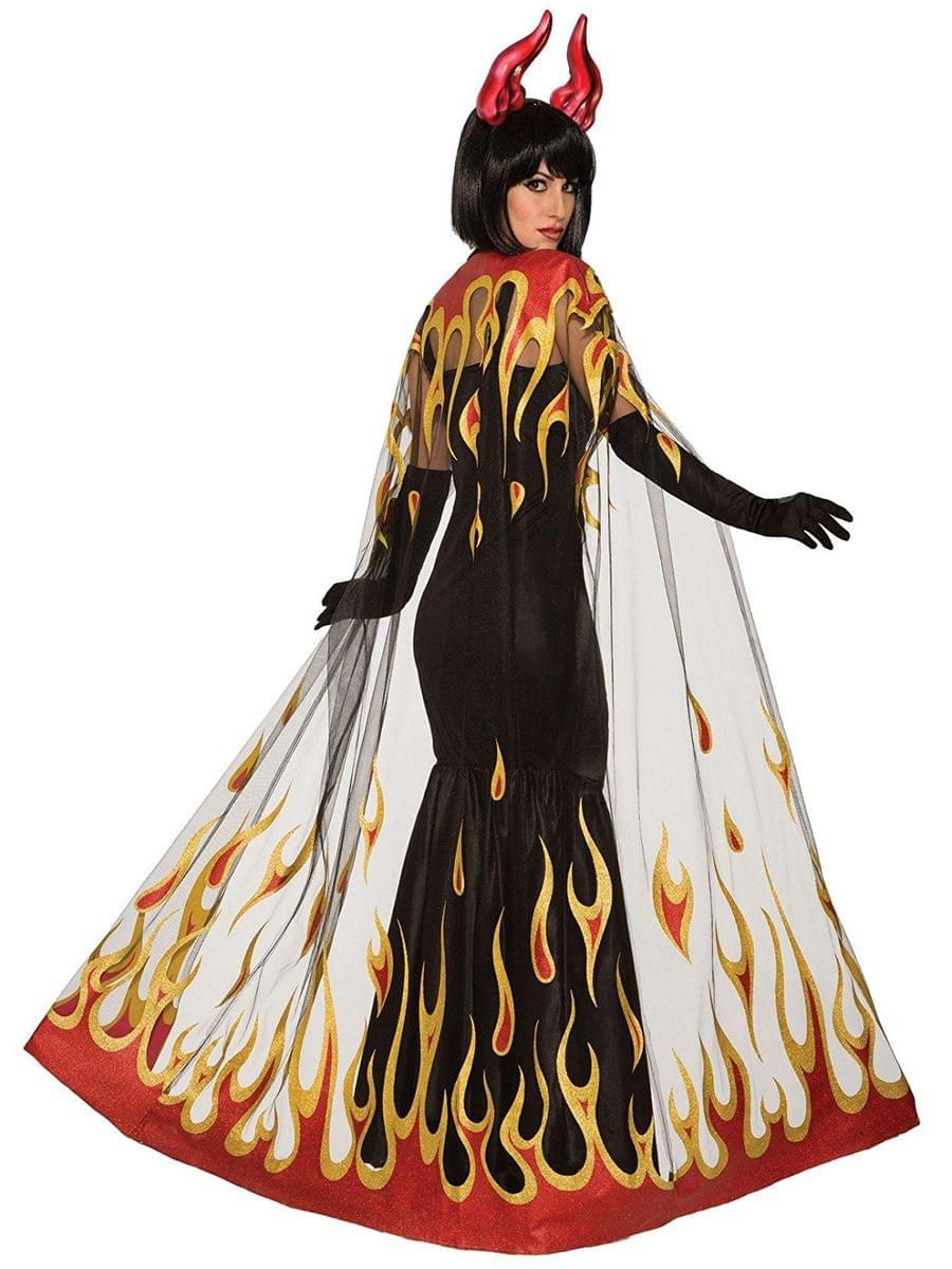 Demons & Devils Devil Adult Costume Fire Cape
