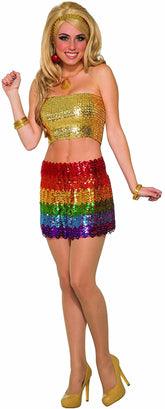 Rainbow Sequin Skirt Adult Costume