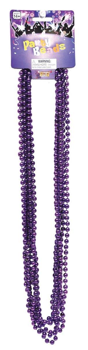 Beaded 33" Necklace Adult Costume Jewelry, Lavender