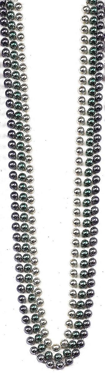 Beaded 48" Necklace Adult Costume Jewelry, Metallic