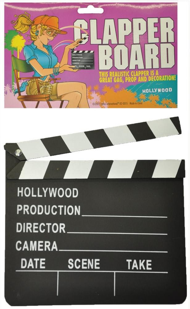 Hollywood Clapper Board Costume Accessory