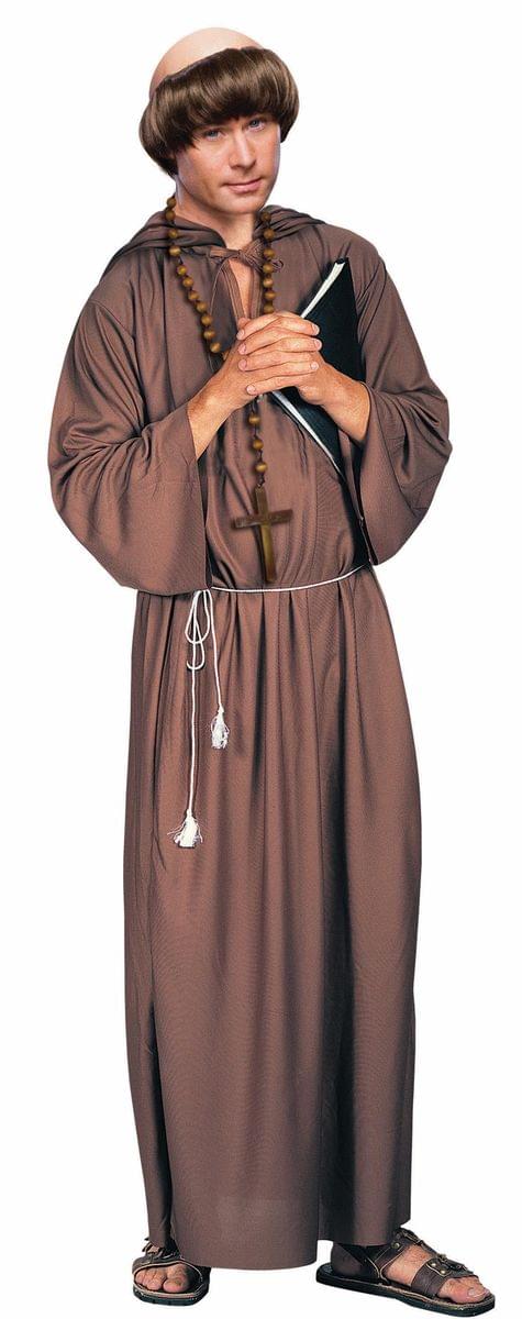 Brown Monk Robe Costume Adult | Free Shipping