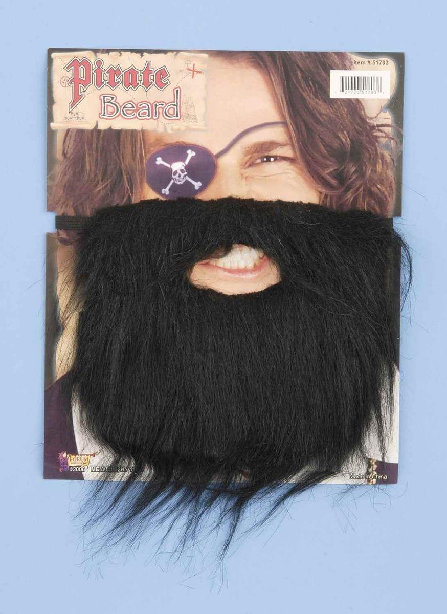 Black Beard Pirate Costume Facial Hair