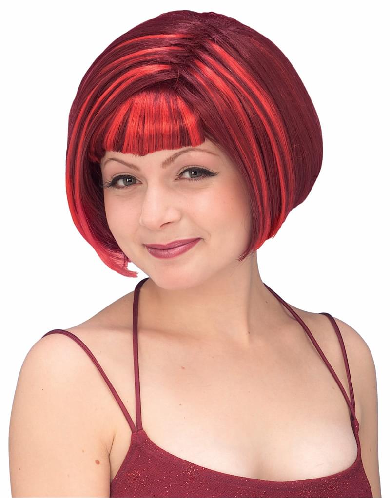 Devil Diva Red Adult Costume Wig