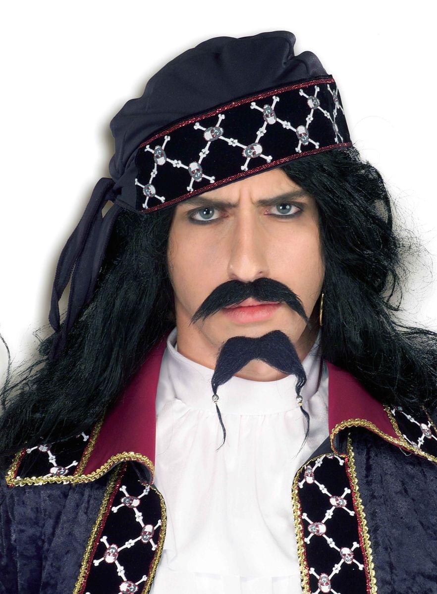 Deluxe Pirate Costume Moustache & Beard Set